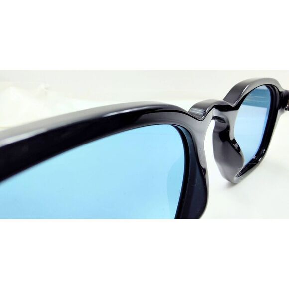 PRADA A16S BLACK SHN POLARIZED BLUE LENSE SUNGLASSES NEW IN CASE & BOX WITH TAGS - Picture 6 of 15